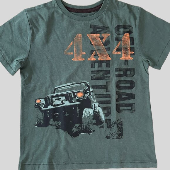 CHEROKEE BOYS ARMY GREEN T-SHIRT, SIZE XS (4/5), PRE-OWNED NEVER WORN - Picture 7 of 7
